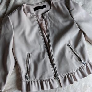 Zara faux leather jacket
